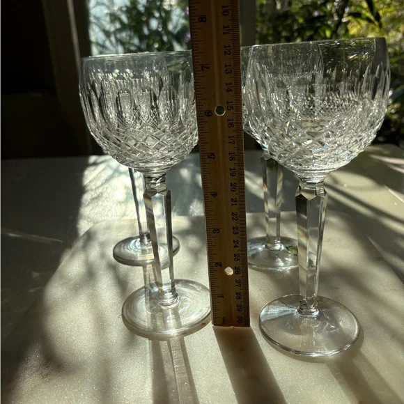 Elegant Waterford Colleen Crystal Goblets/Wine Glass Set of 4
